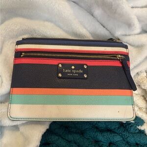 Kate Spade Multicolor Striped Wristlet